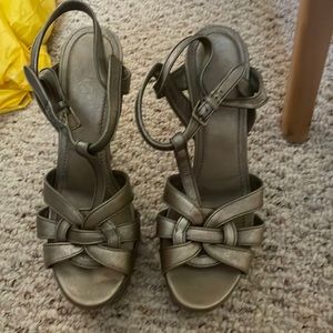 Brand new YSL Classic Gun Metal Heel